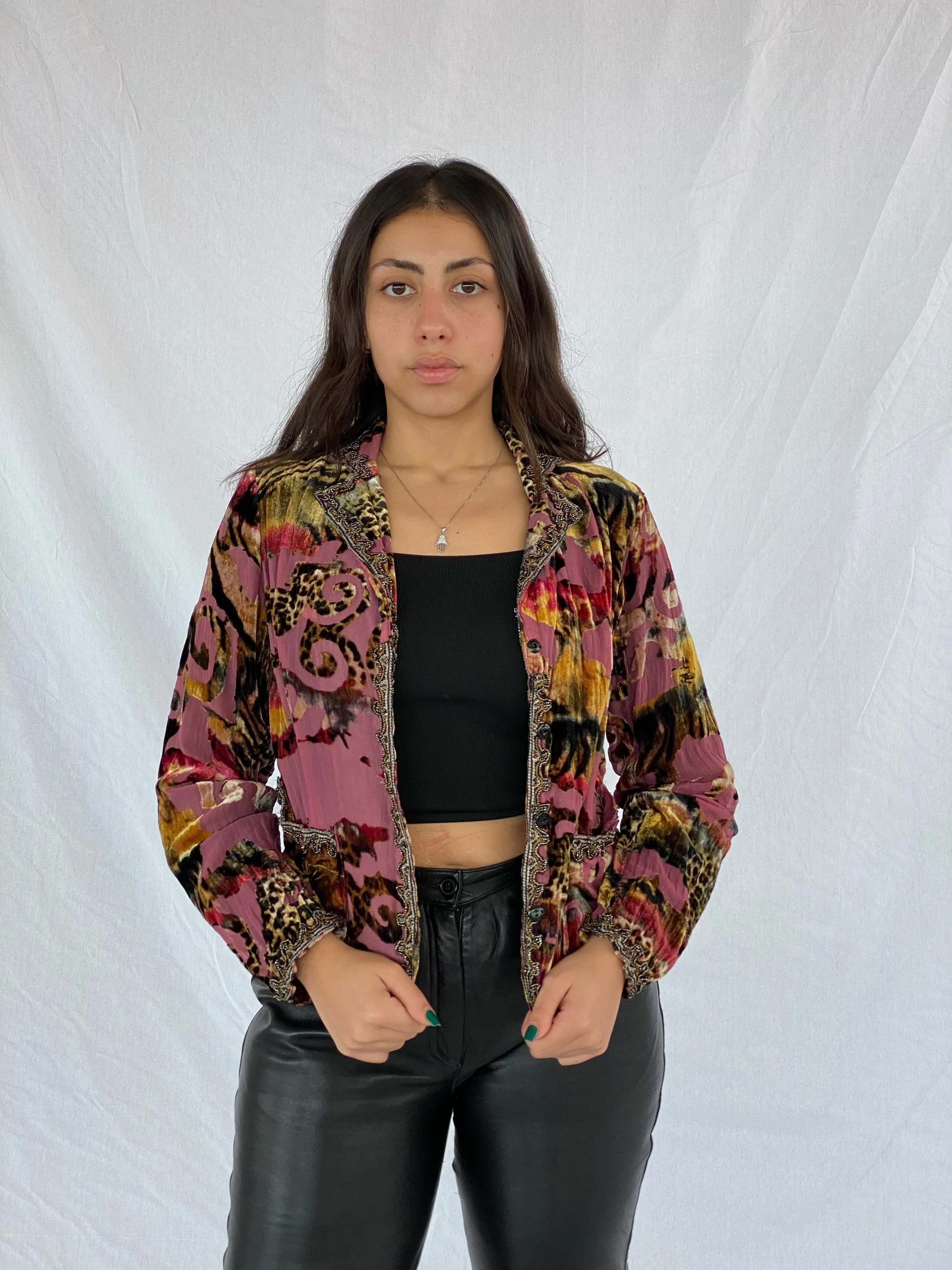 Vintage ALBERTO MAKALI Velvet Shirt