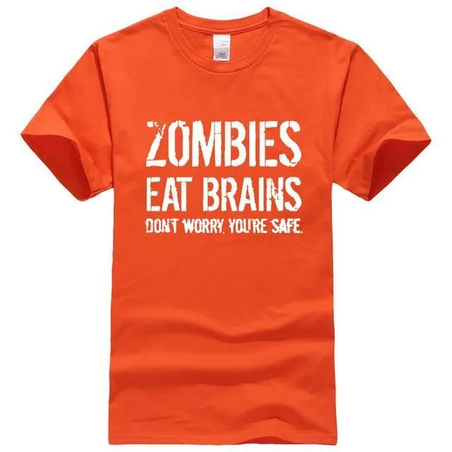 Zombies Eat Brains Funny T-shirt