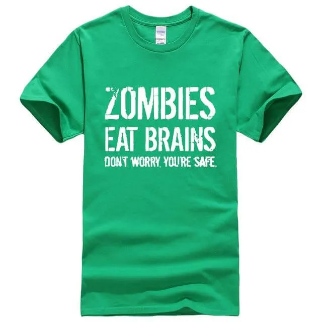 Zombies Eat Brains Funny T-shirt