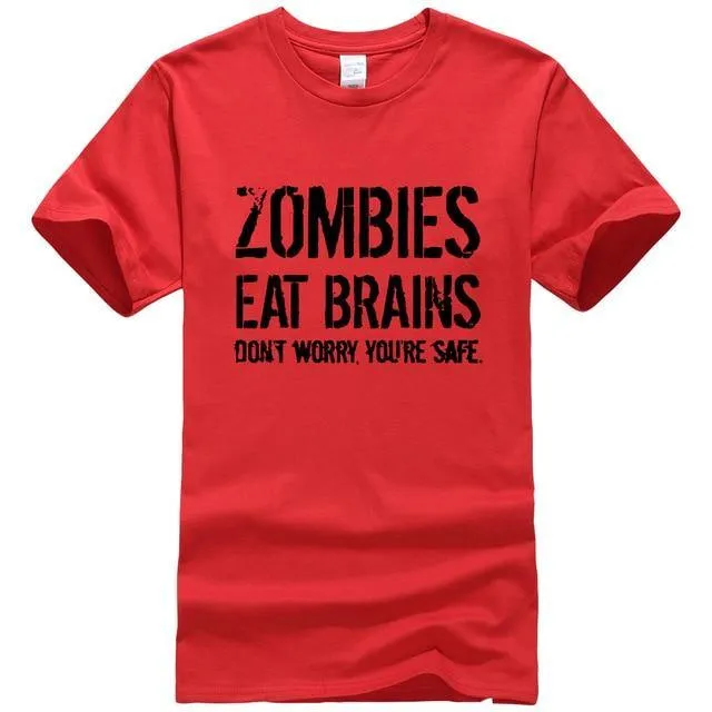 Zombies Eat Brains Funny T-shirt