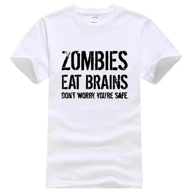 Zombies Eat Brains Funny T-shirt